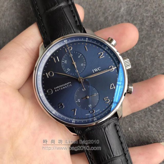 IWC手錶 複刻版萬國葡計 自動機械計時萬國男表 萬國高端男士腕表  hds1668